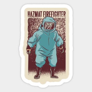 Firefighter Hazmat Suit Sticker